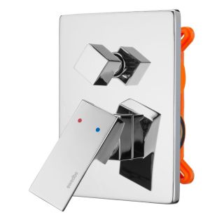 Встраиваемый смеситель Swedbe Platta 5519 подключение на два выхода хром